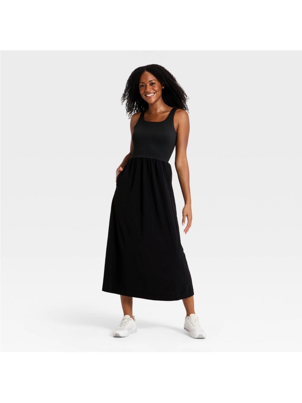 Woven Black Travel Dress in Small - All In Motion